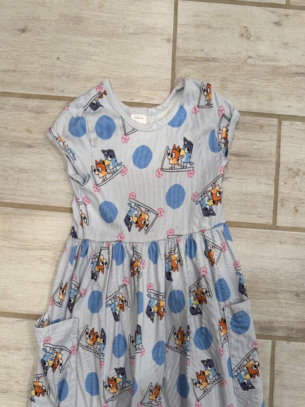 Hanna Andersson Bluey & Bingo Swing Dress Size 5 110